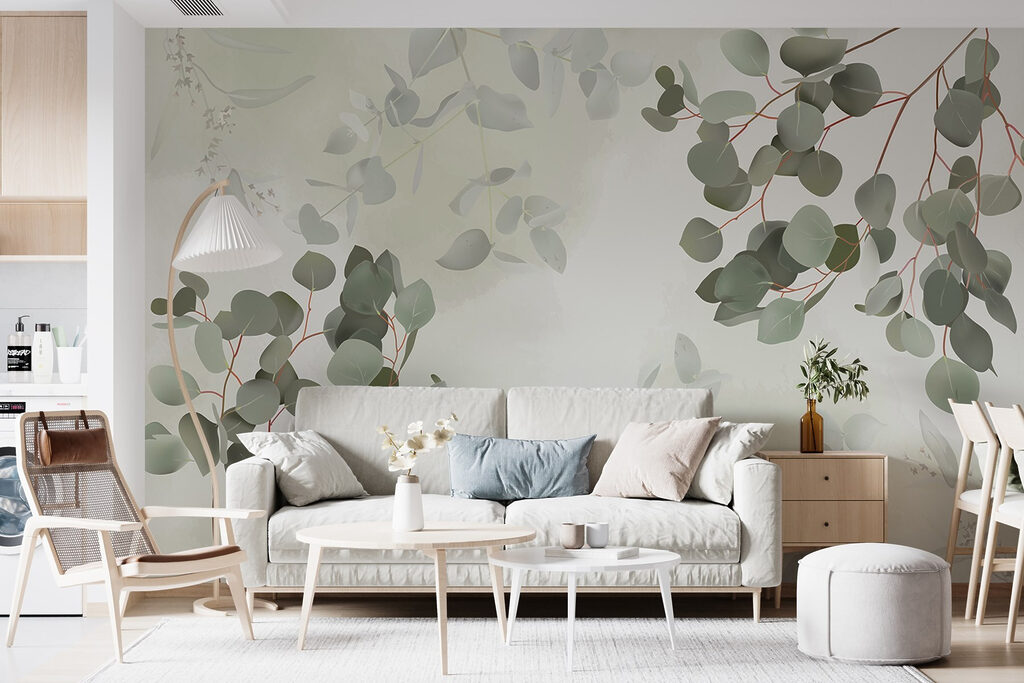 Eucalyptus Boughs in an interior