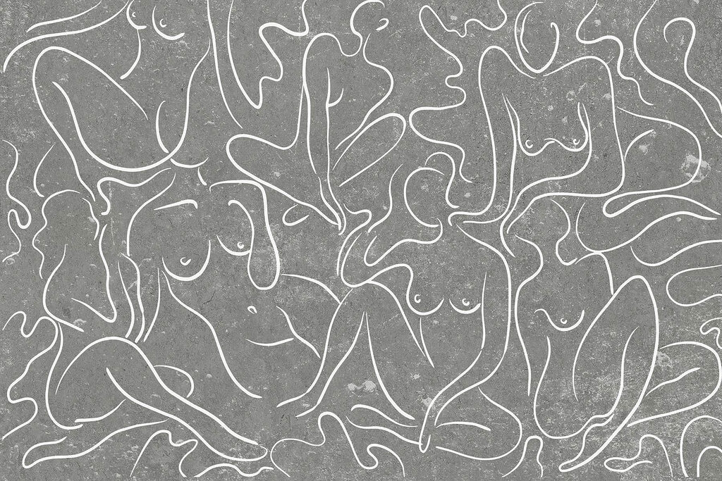 Figures in Flowing Lines — full design