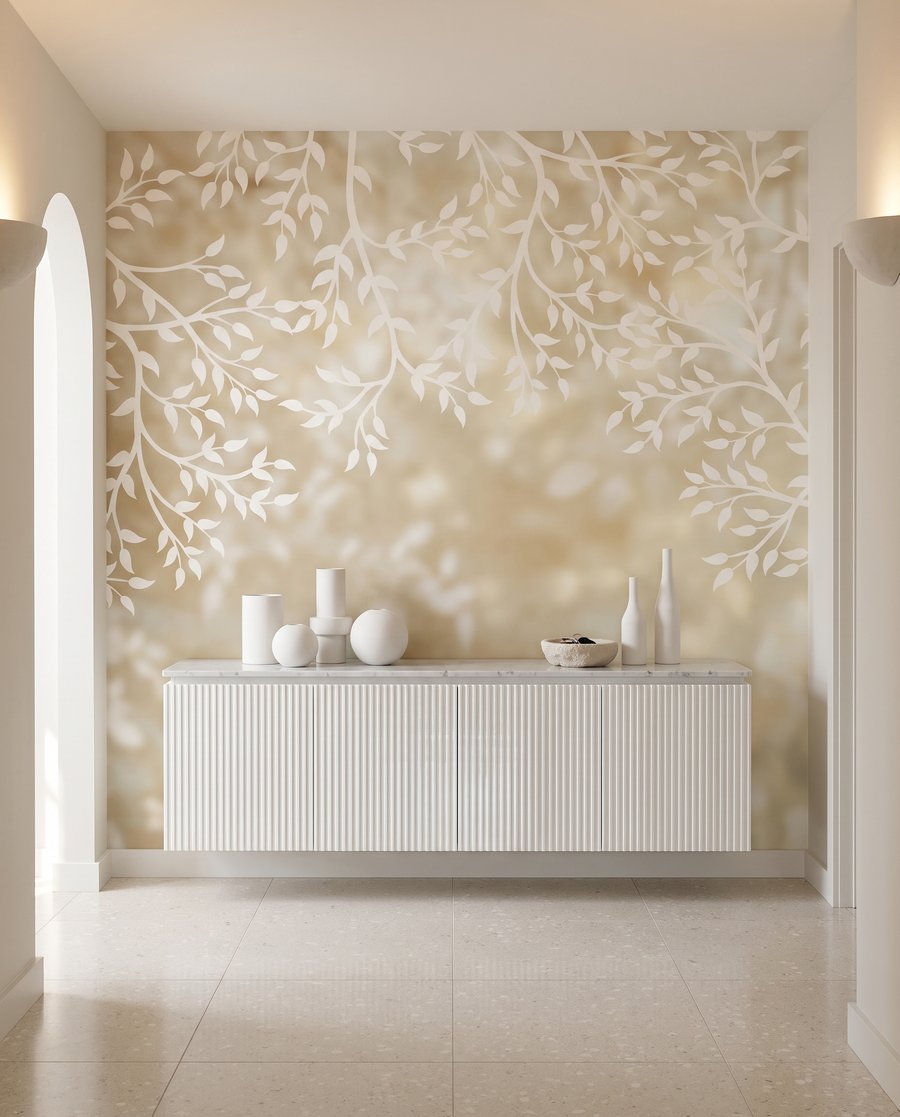 Leaves in Dappled Light in an interior