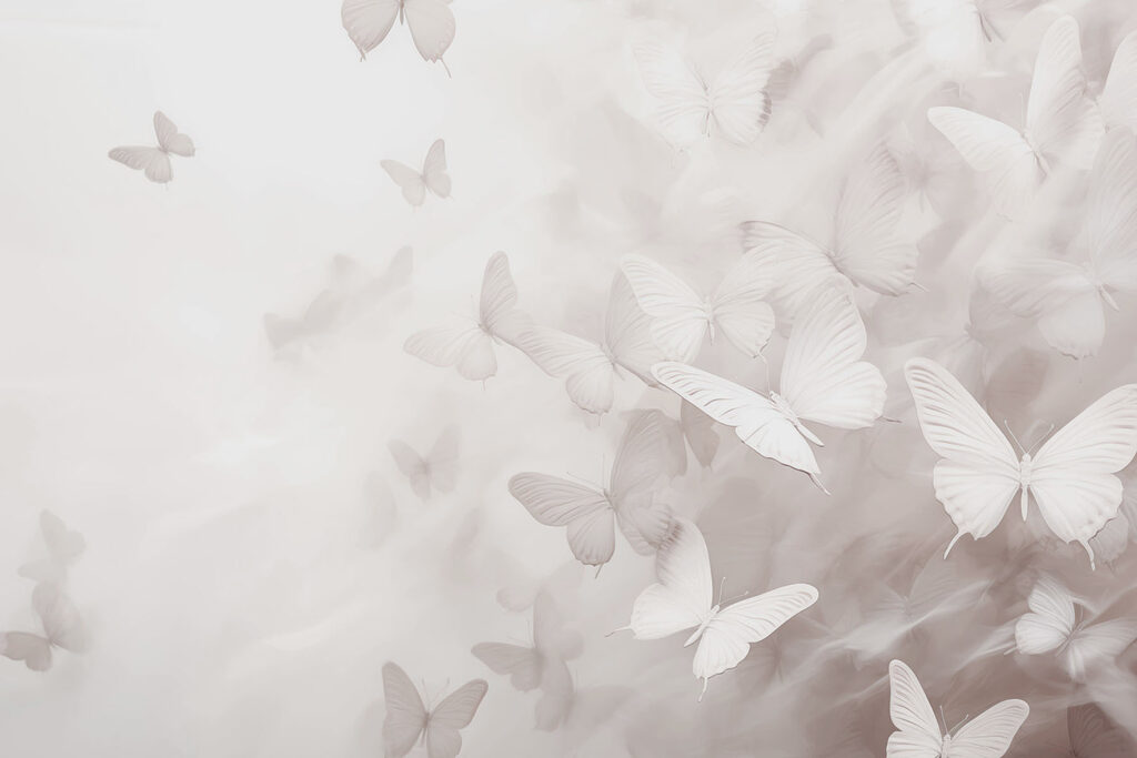 Butterflies in Soft Light — full design