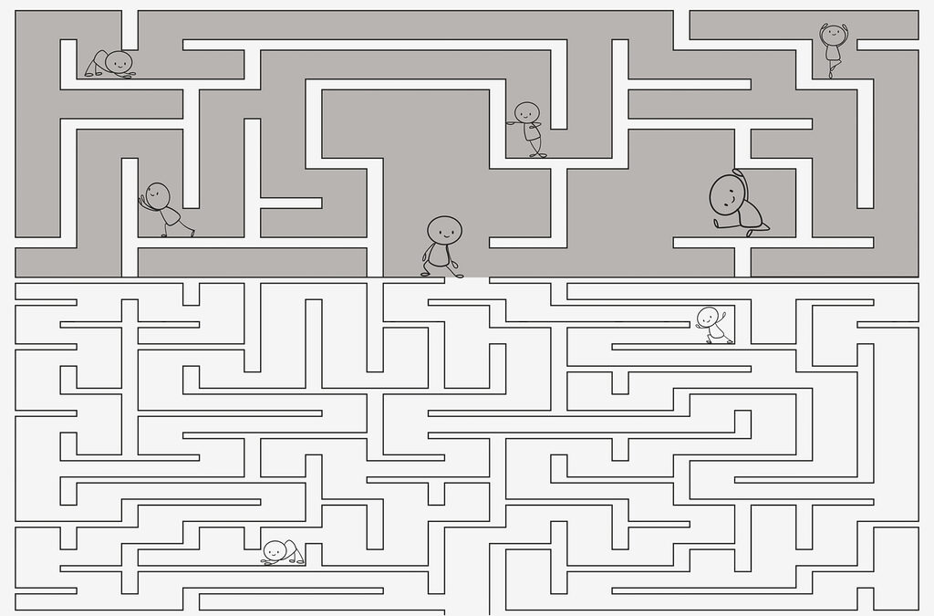 People in the Maze — full design