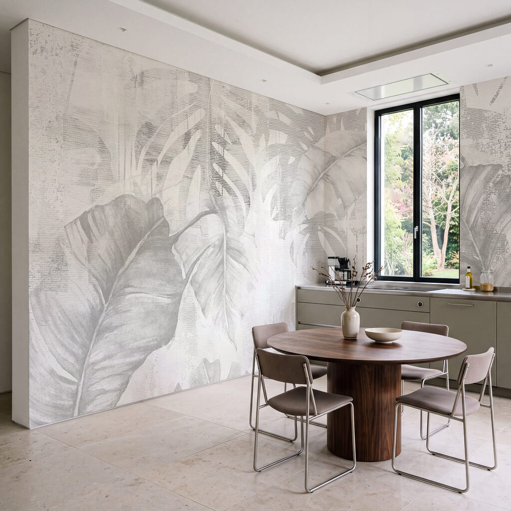Faded Tropical Leaves — interior 1