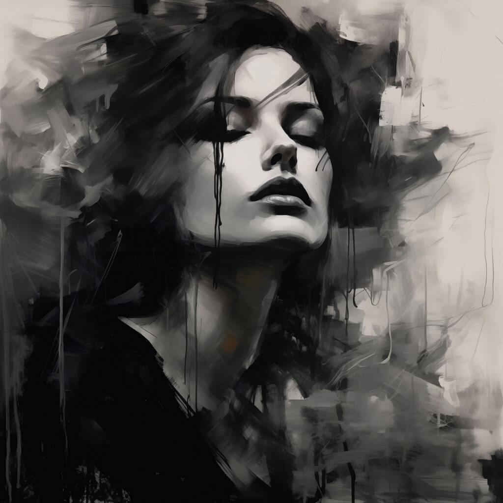 Portrait in Brushstrokes — full design