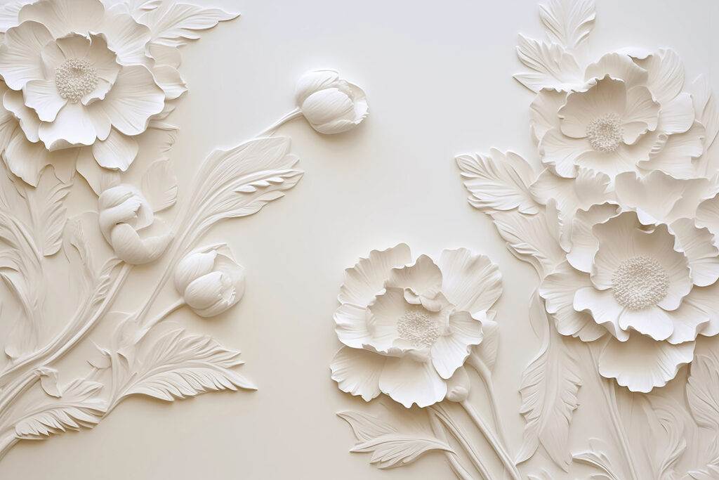 Carved Flower Border — full design