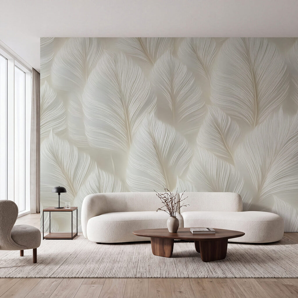 Layered Feather Pattern in an interior