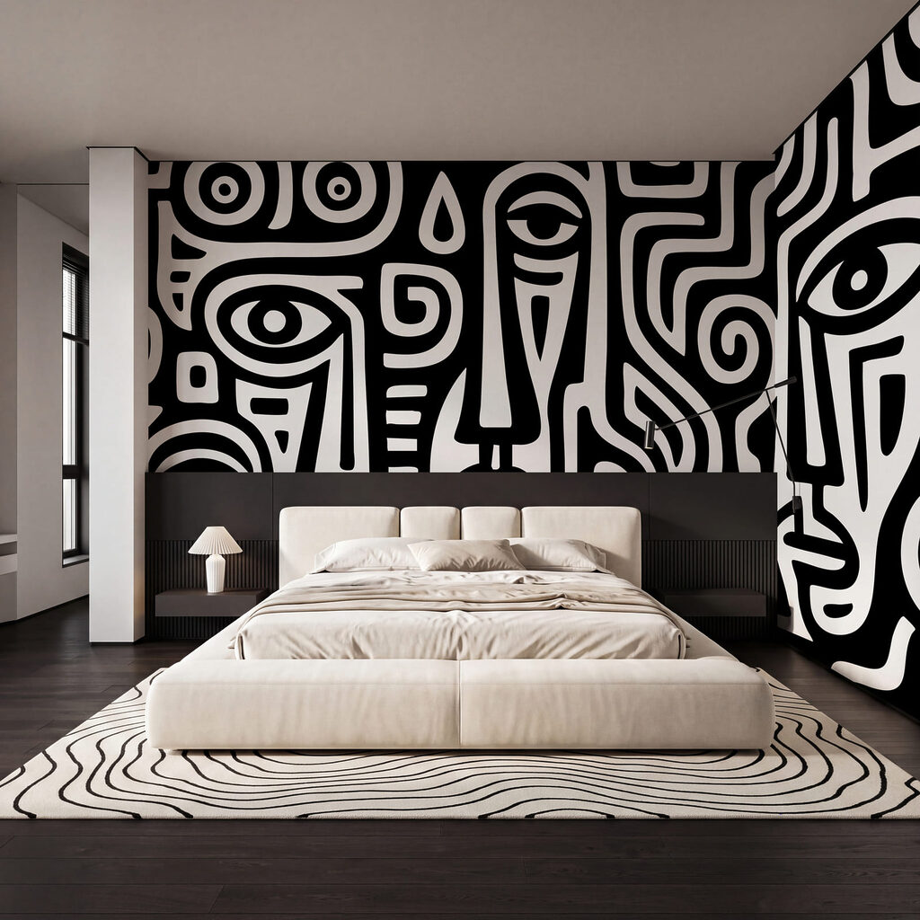 Faces in a Maze in an interior