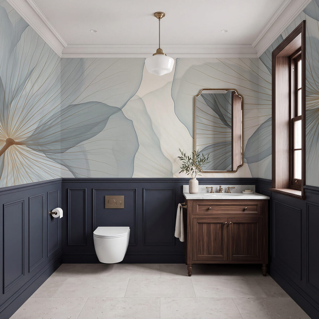 Sheer Flower Petals in an interior