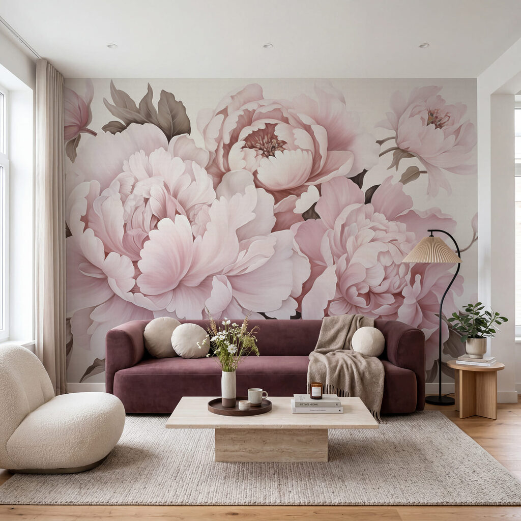 Painted Peony Bouquet — interior 1