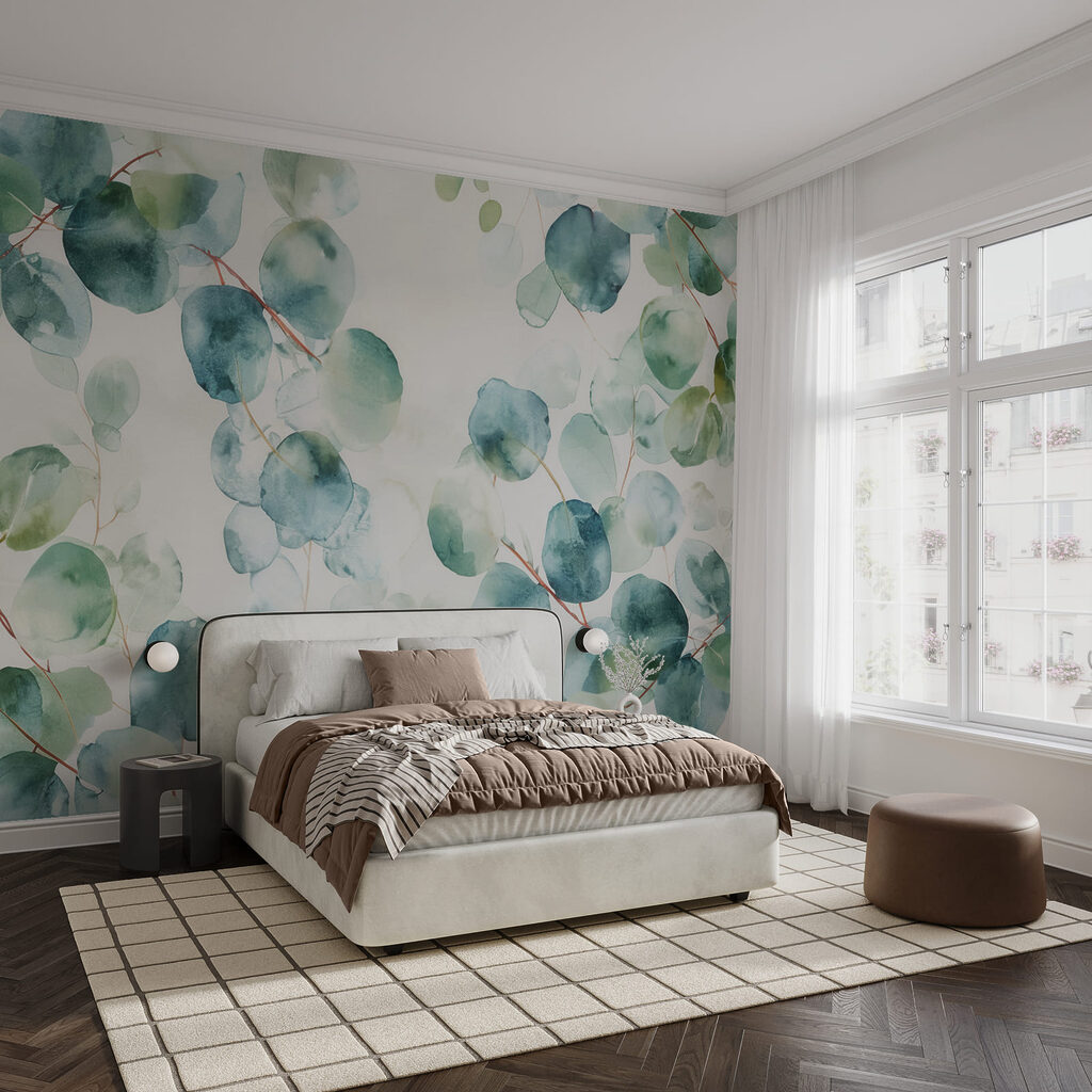 Eucalyptus in Watercolour in an interior