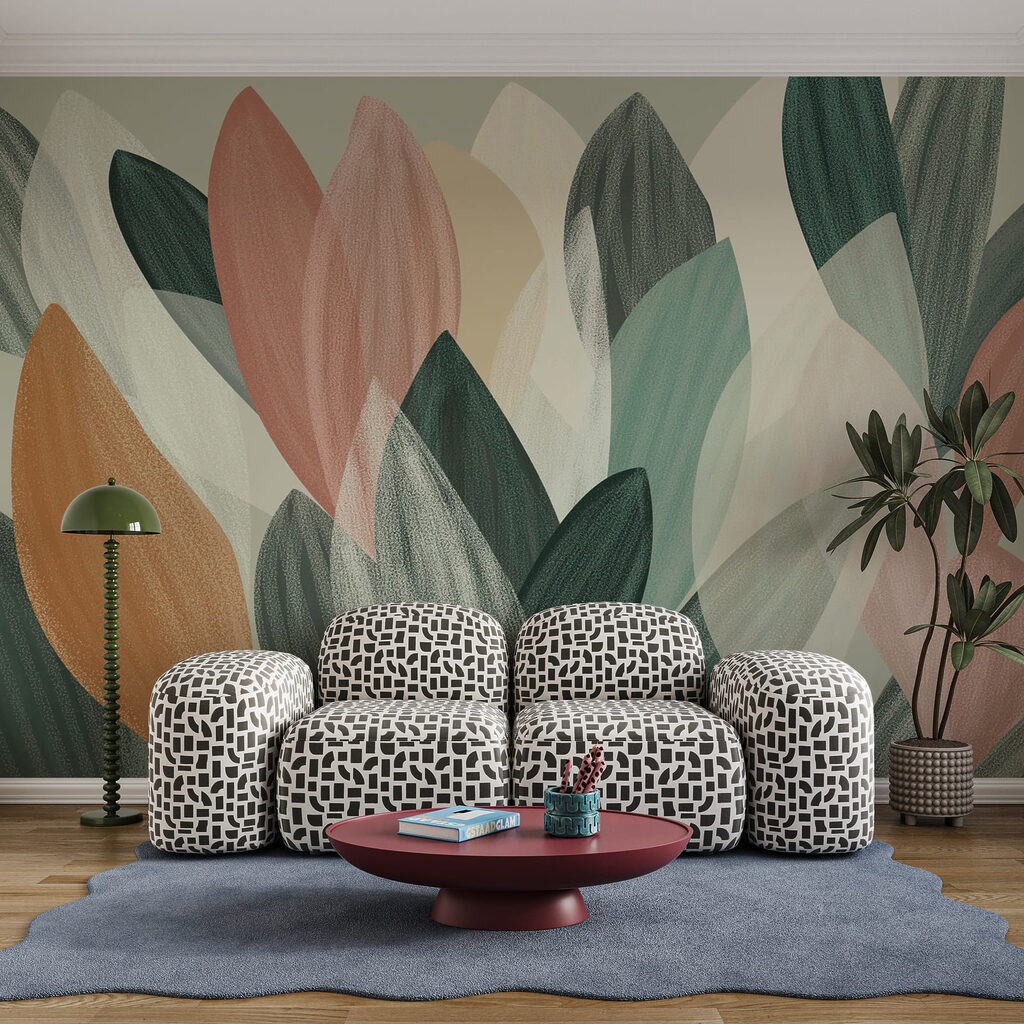 Painted Leaf Garden in an interior