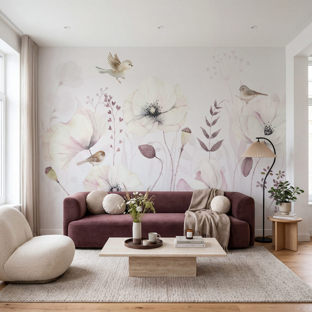 Delicate Meadow Flight in an interior