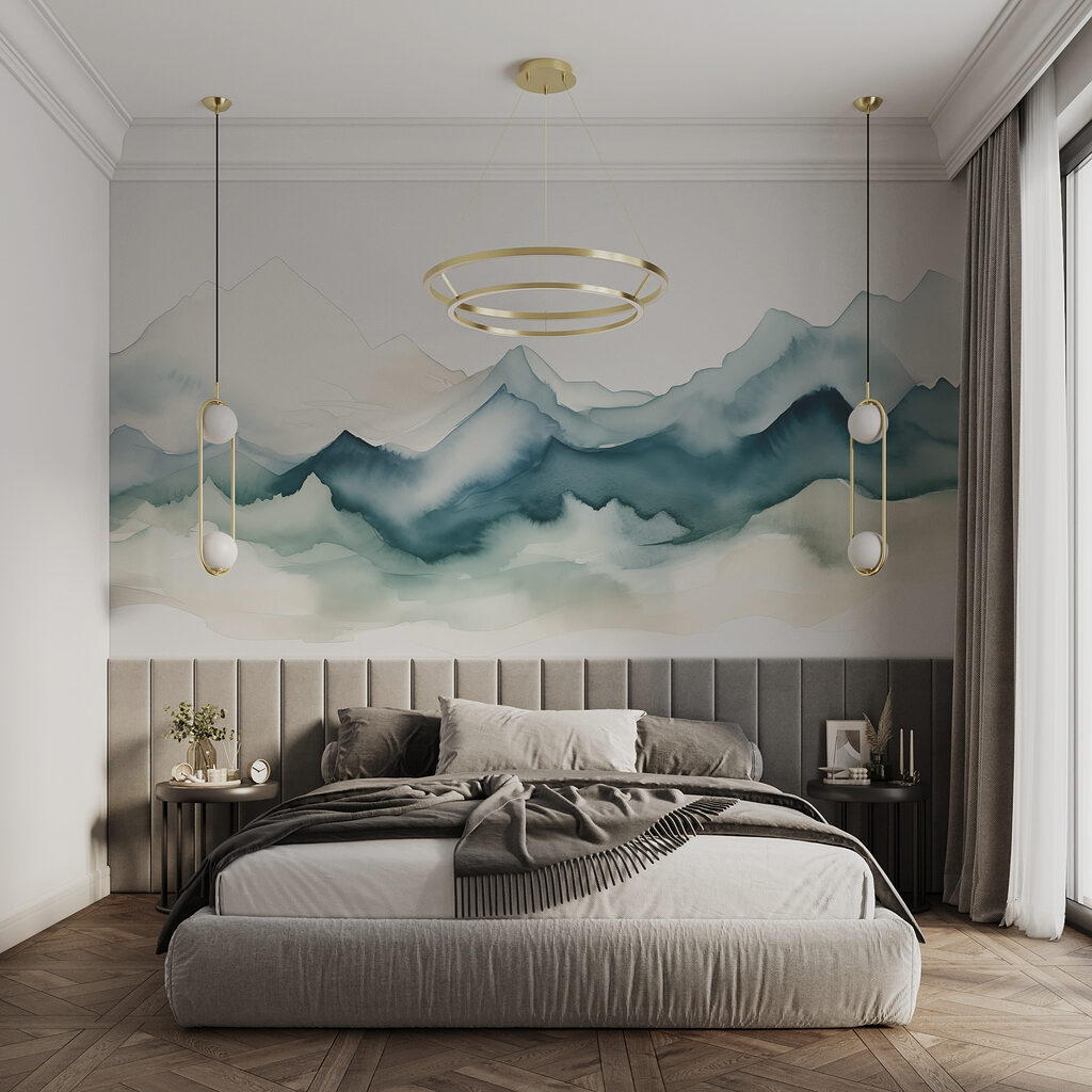 Mountains in Washes in an interior
