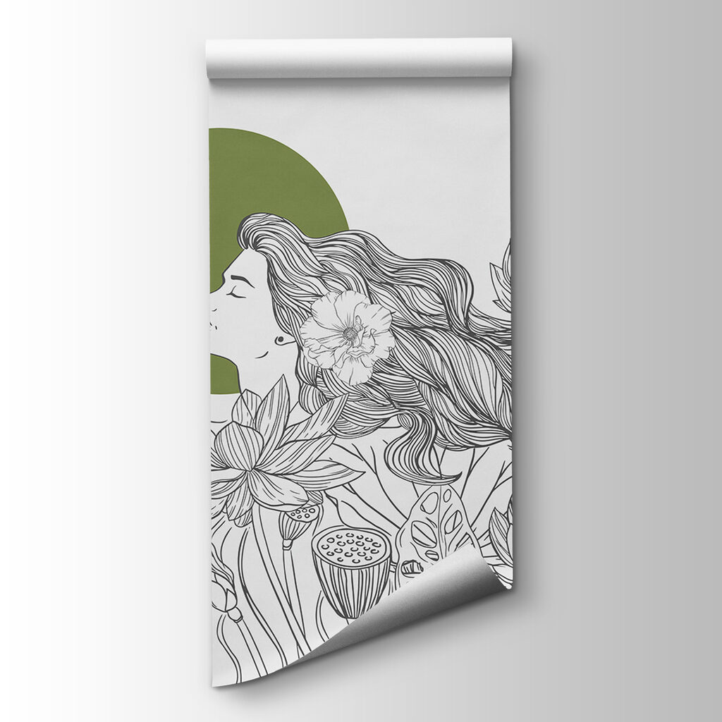 Woman in the Lotus — product view