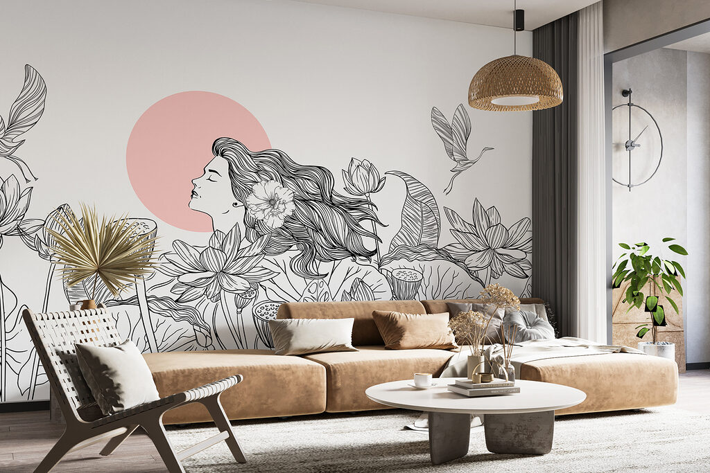 Woman in the Lotus — interior 1