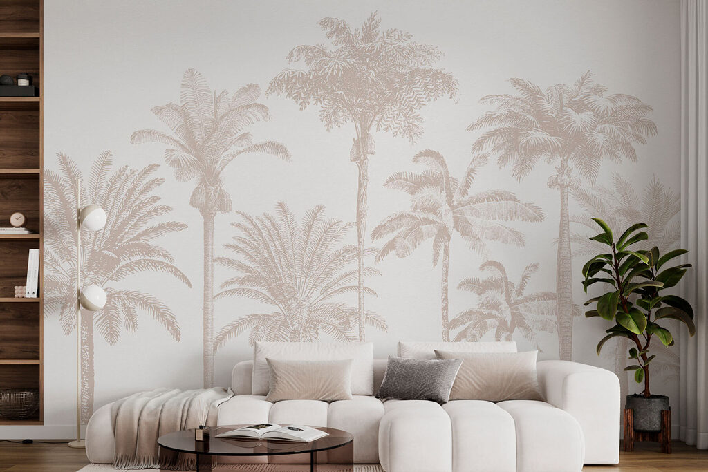 Palms in Profile in an interior