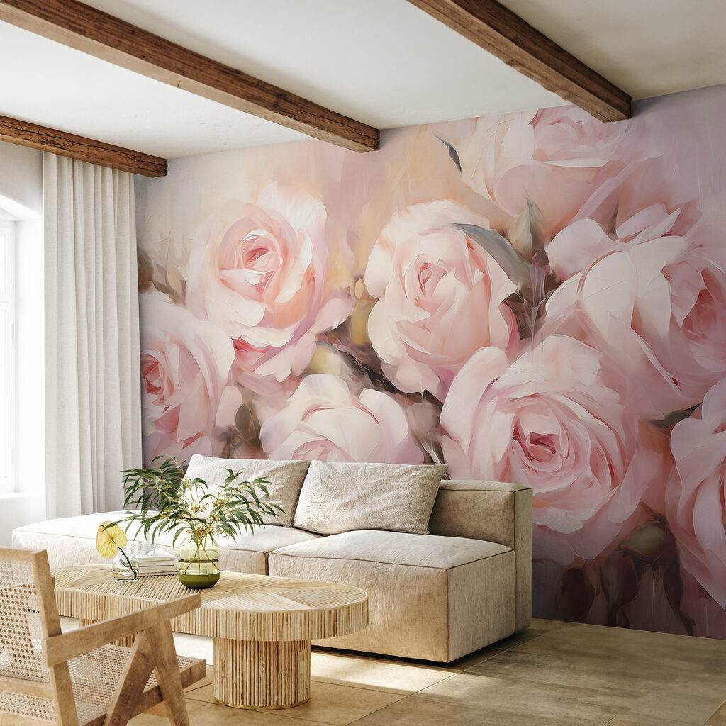 Painted Rose Gathering in an interior