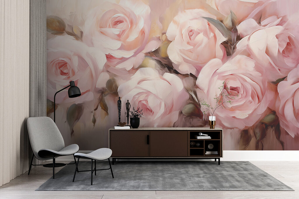 Painted Rose Gathering in an interior