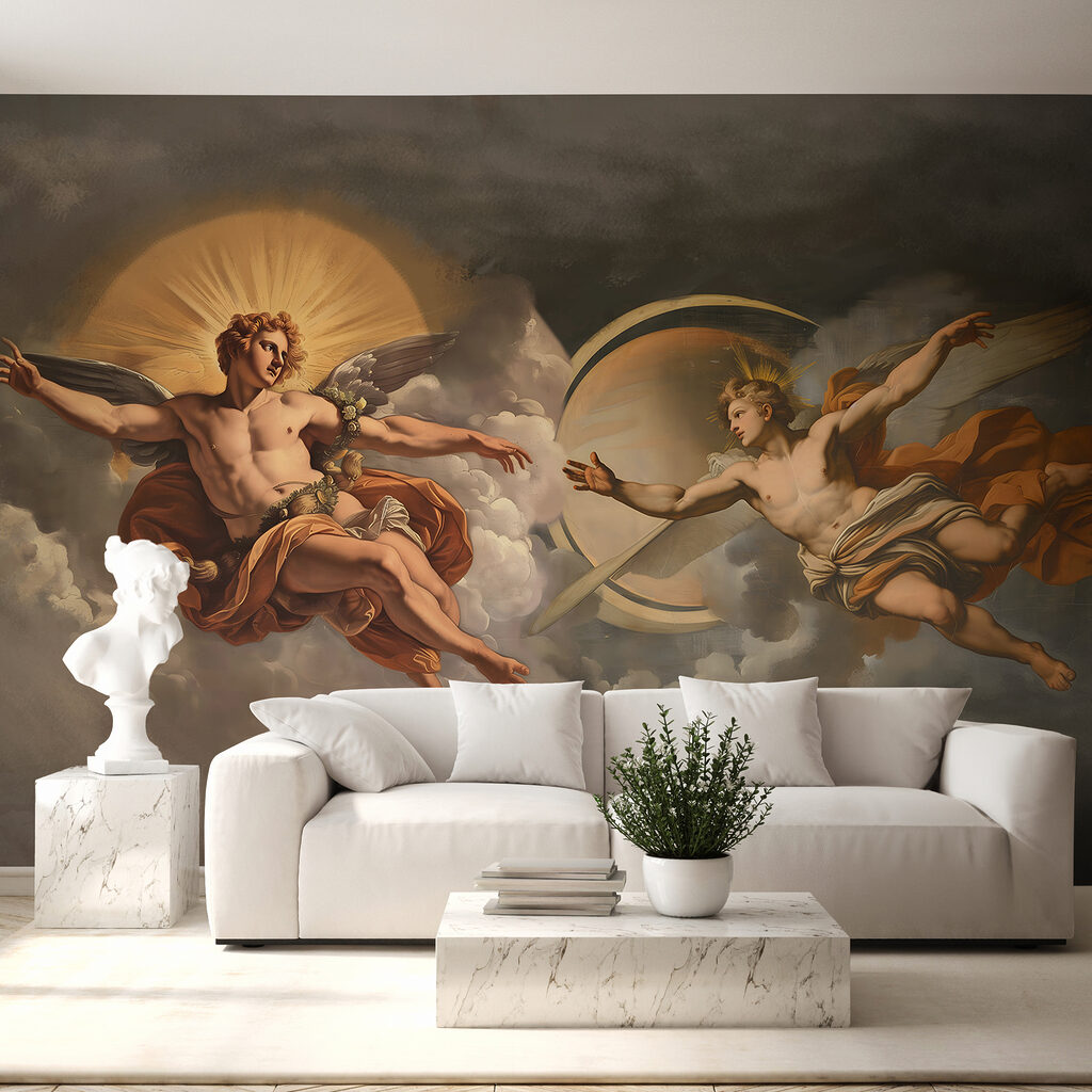 Angels in the Clouds in an interior