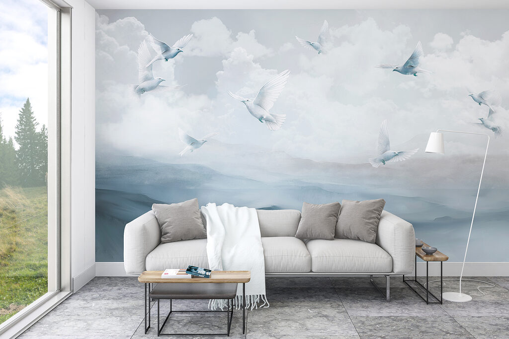 Birds Above Cloudy Hills — interior 2