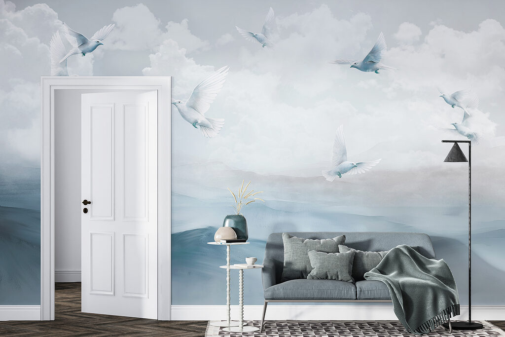 Birds Above Cloudy Hills — interior 3