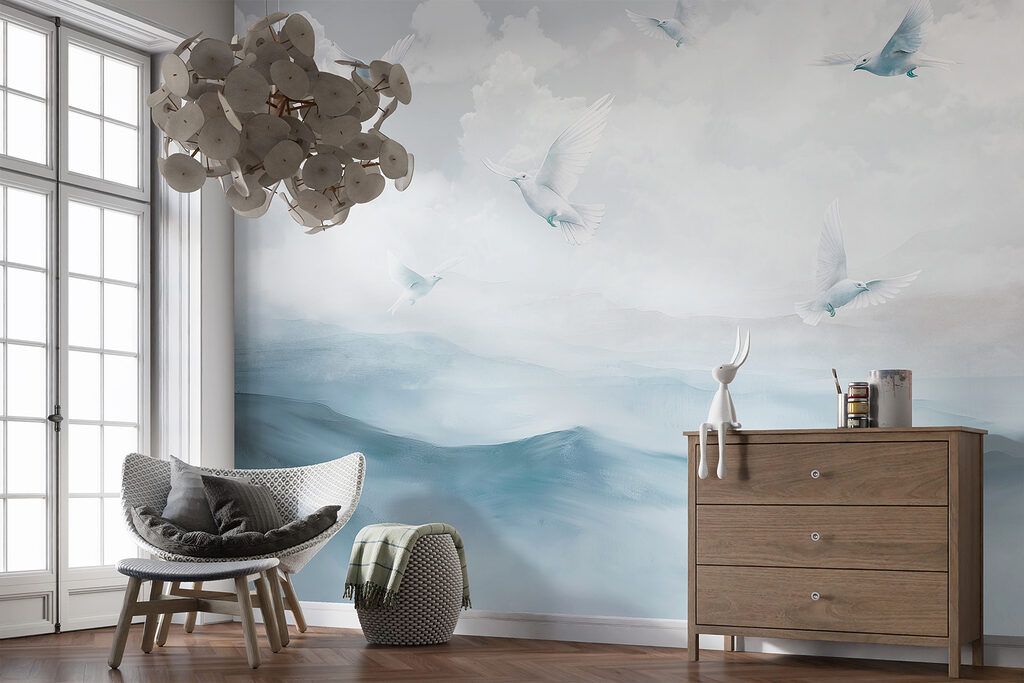 Birds Above Cloudy Hills — interior 4
