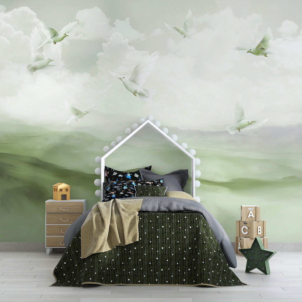 Birds Above Cloudy Hills — interior 2