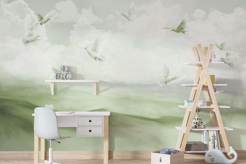 Birds Above Cloudy Hills — interior 3