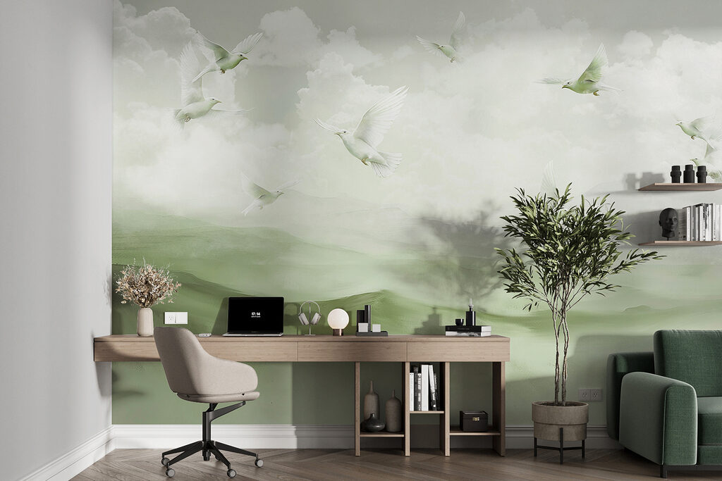 Birds Above Cloudy Hills — interior 4