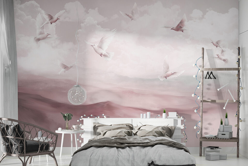Birds Above Cloudy Hills — interior 1