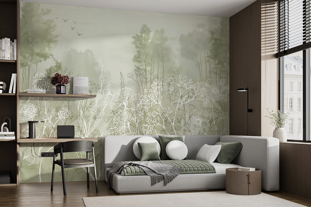 Woodland Meadow in Ink — interior 3