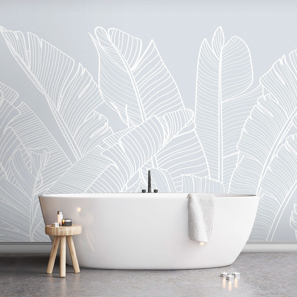 Tropical Leaves in Chalk — interior 2