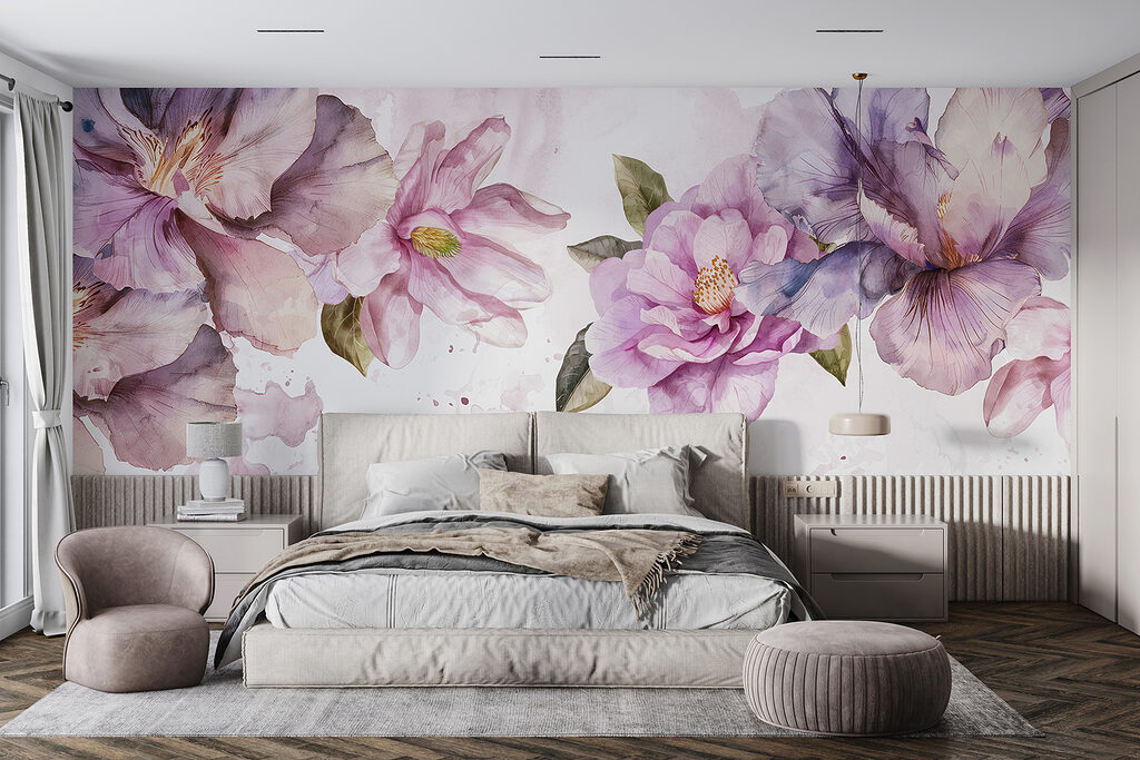 Watercolour Blossom Garland — interior 2