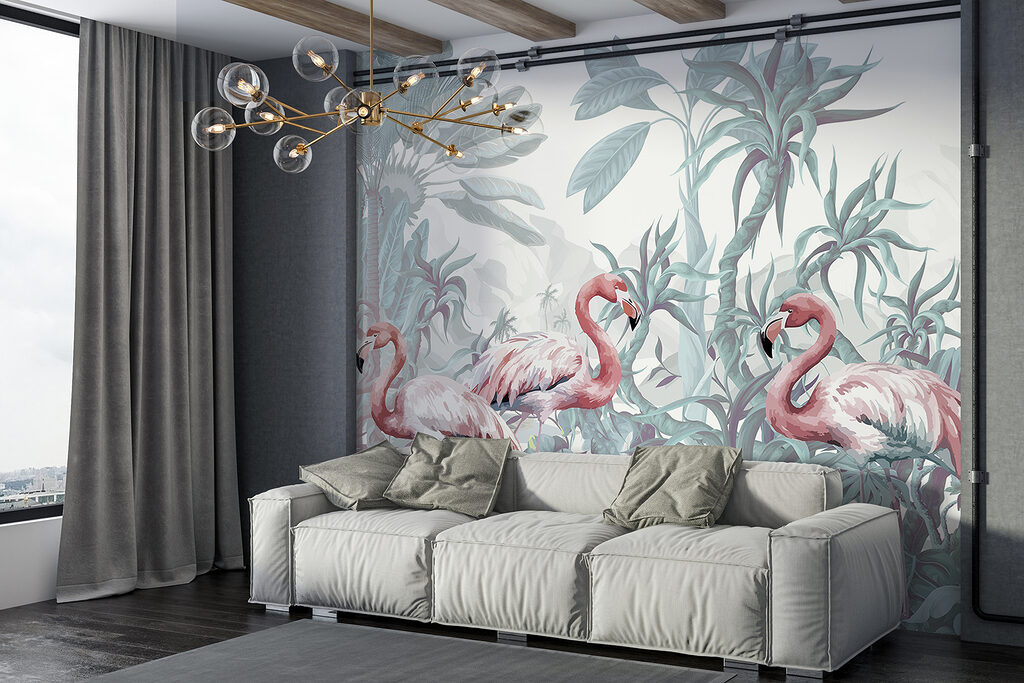 Flamingos in the Grove — interior 2