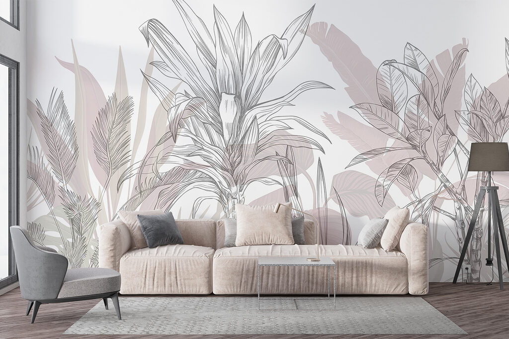 Tropical Leaves in Pencil — interior 4