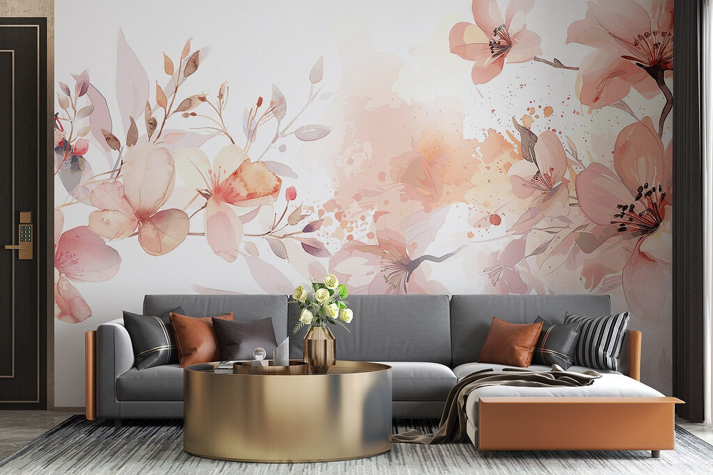 Watercolour Blossom Border — interior 2