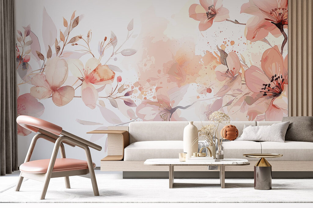 Watercolour Blossom Border — interior 6