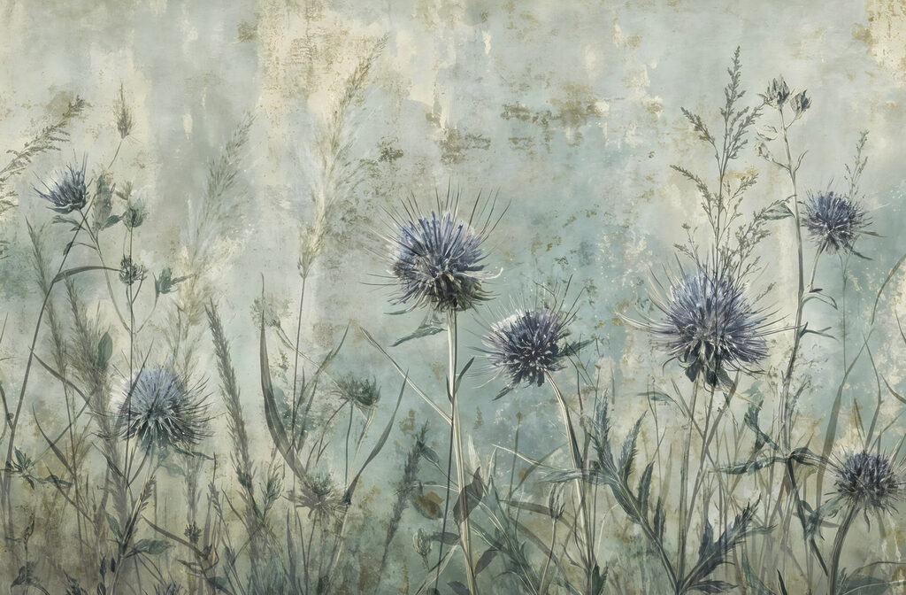 Thistles in Mist — full design