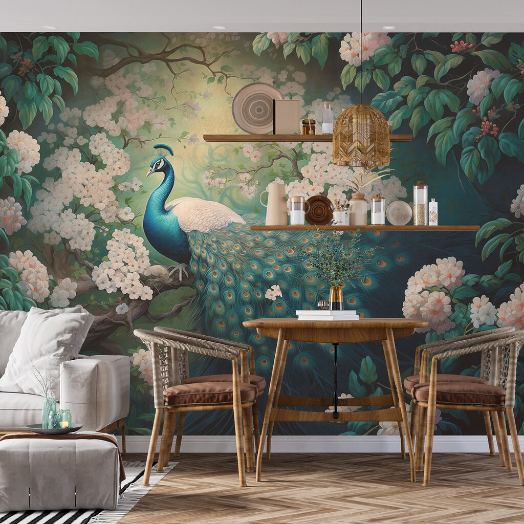 Peacock in Blossom — interior 3