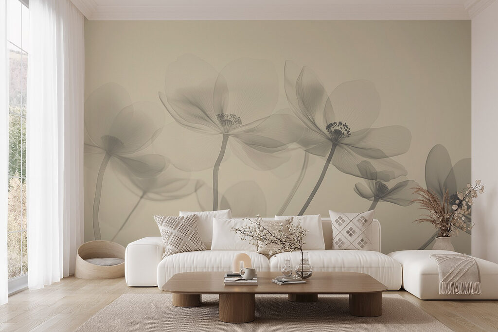 Translucent flowers on stems — interior 4