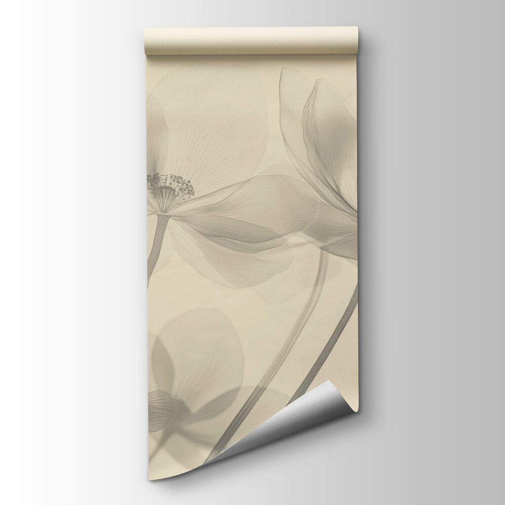 Translucent flowers on stems — product view