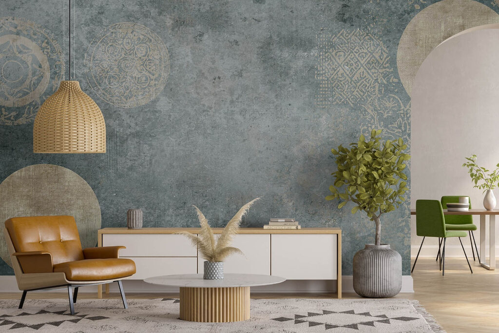 Weathered Circles in an interior