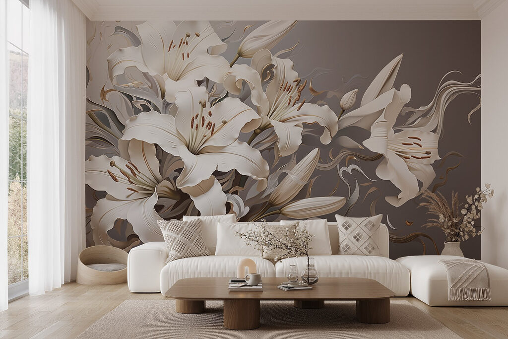Lilies in Flowing Relief — interior 5