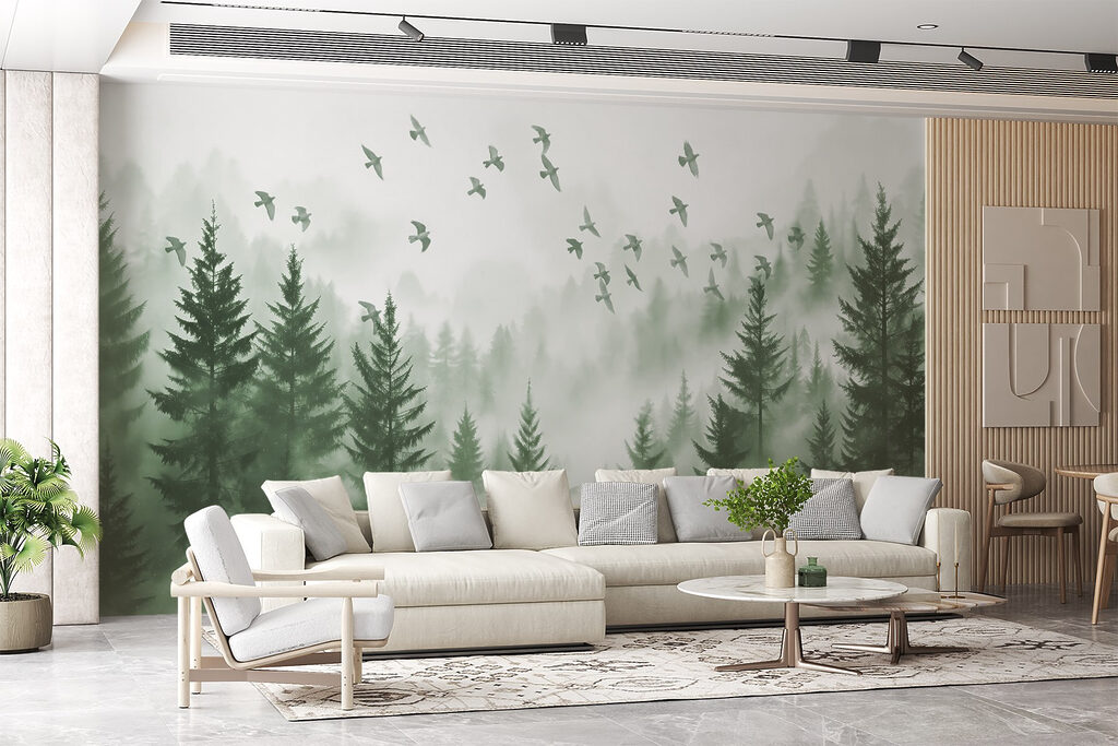 Birds Above Misty Pines — interior 5