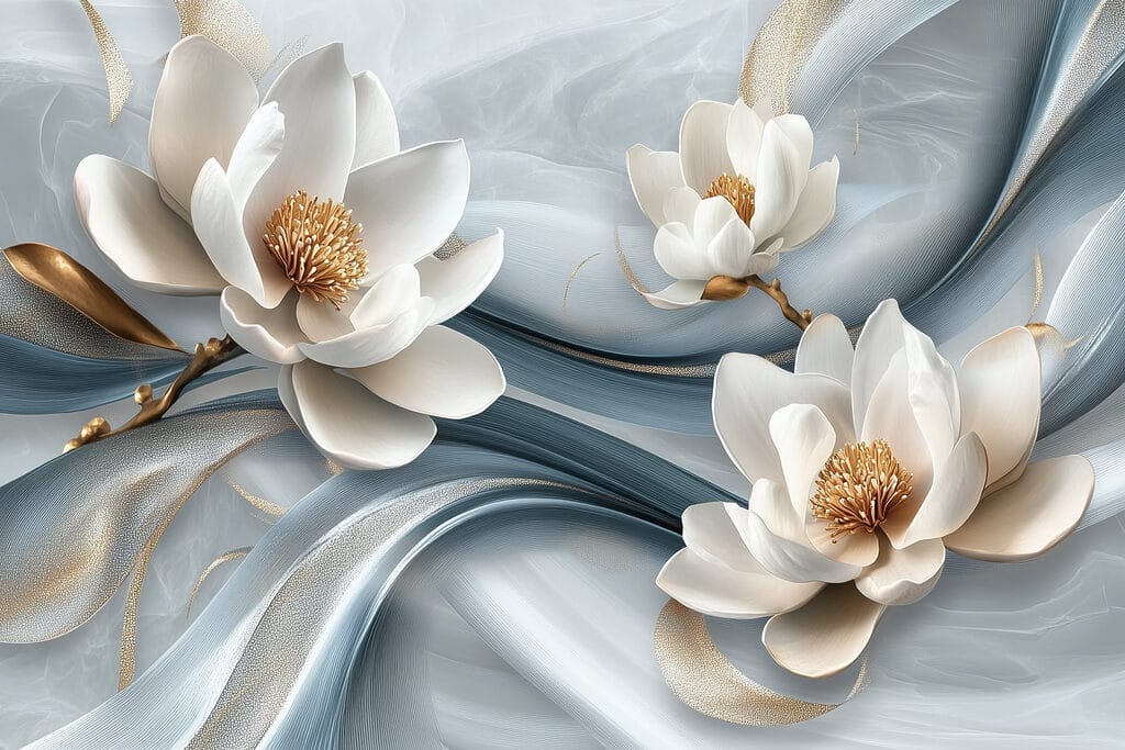 Magnolia on Silk — full design