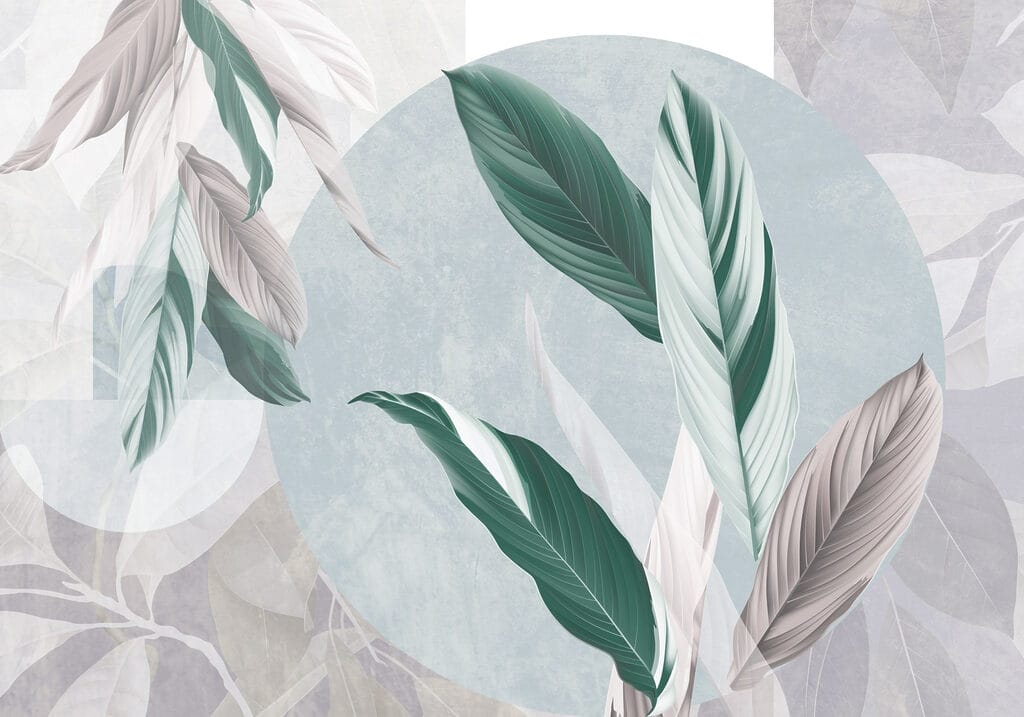 Leaves and Circle Layers — full design