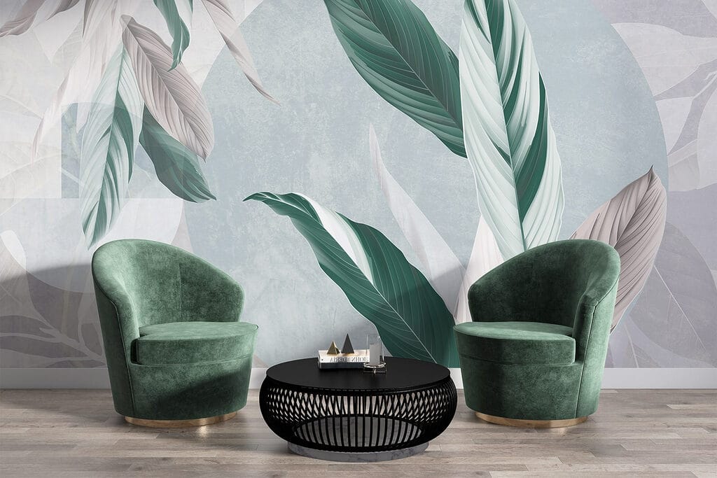 Leaves and Circle Layers — interior 5