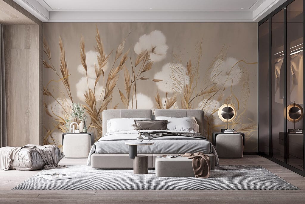 Cotton Stems in an interior
