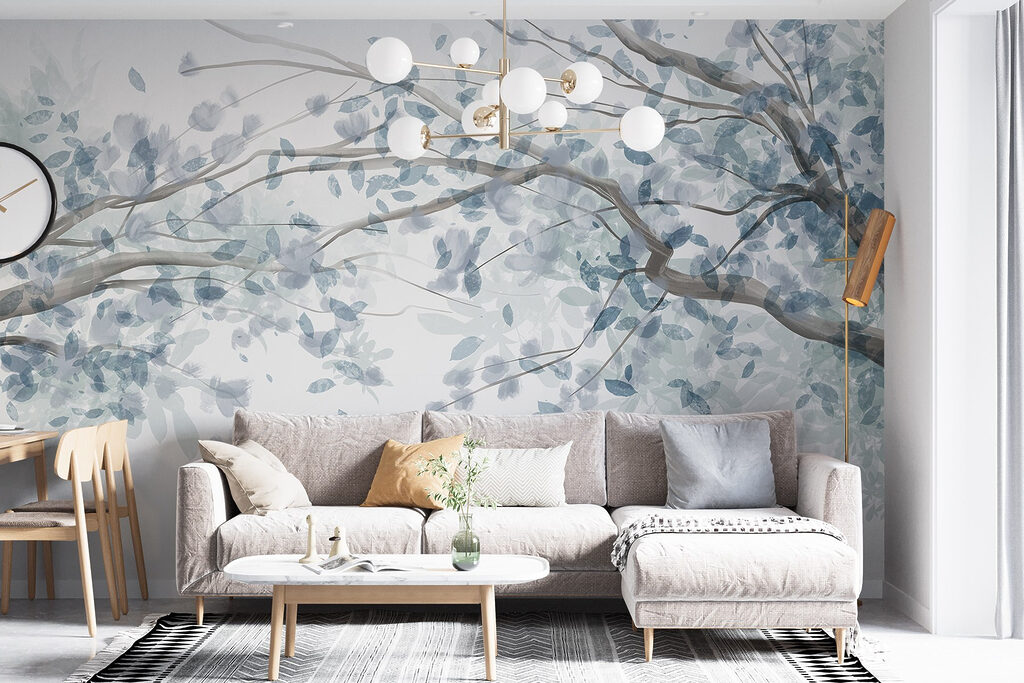 Leafy Branches Overhead in an interior