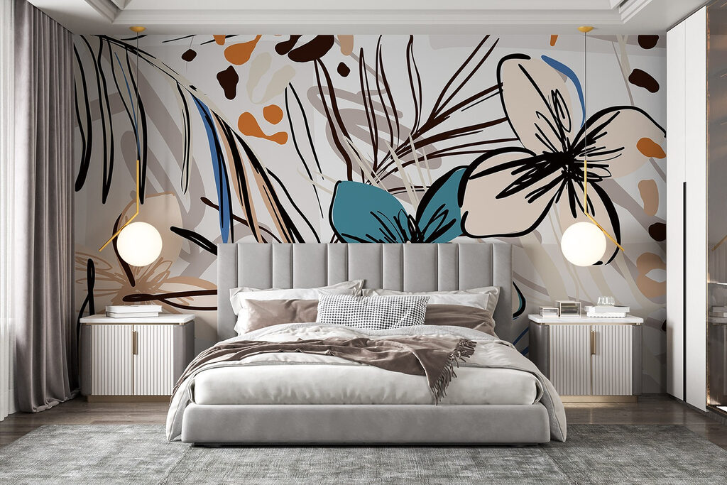 Floral Sketch Collage — interior 2