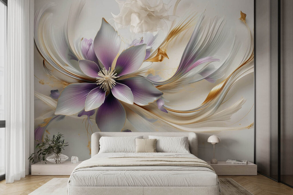Flower in Flowing Ribbons in an interior